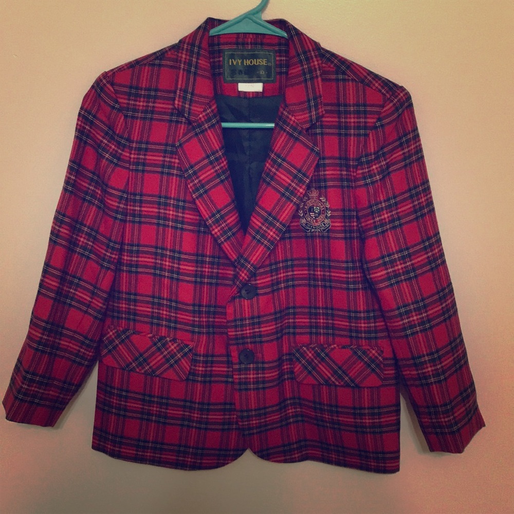 ⚜️IVY HOUSE ⚜️ Plaid Button-up Jacket